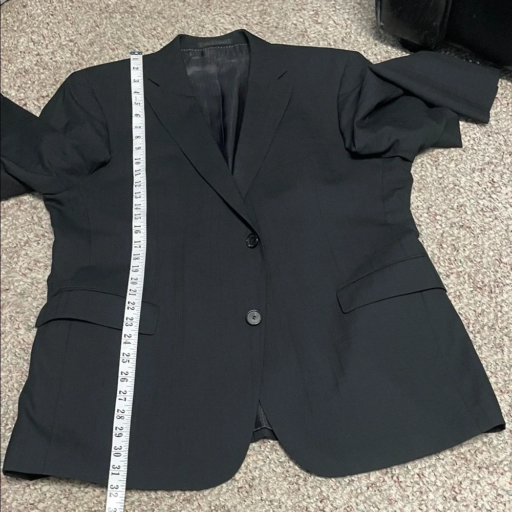 Hugo boss 100% wool Classic Black subtle check accent Men's Suit - Picture 9 of 13